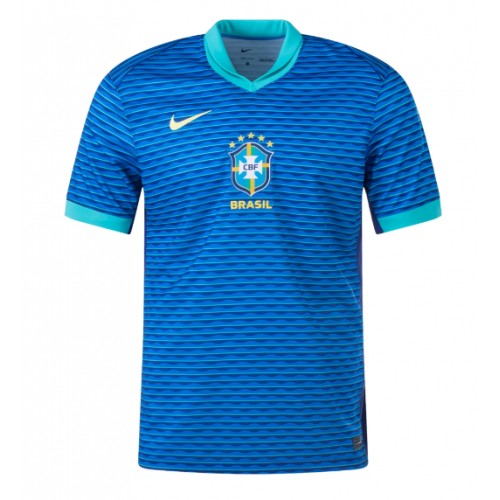 Pánský Fotbalový dres Brazílie Copa America 2024 Venkovní Krátký Rukáv